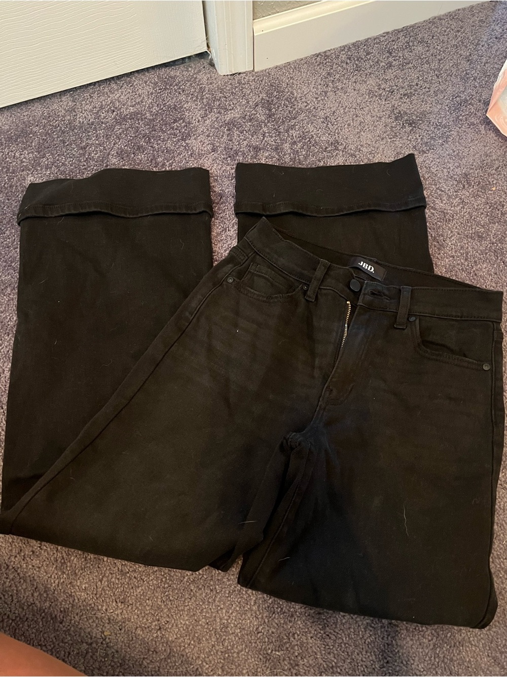 Just Black Black High-Rise Straight Jeans
